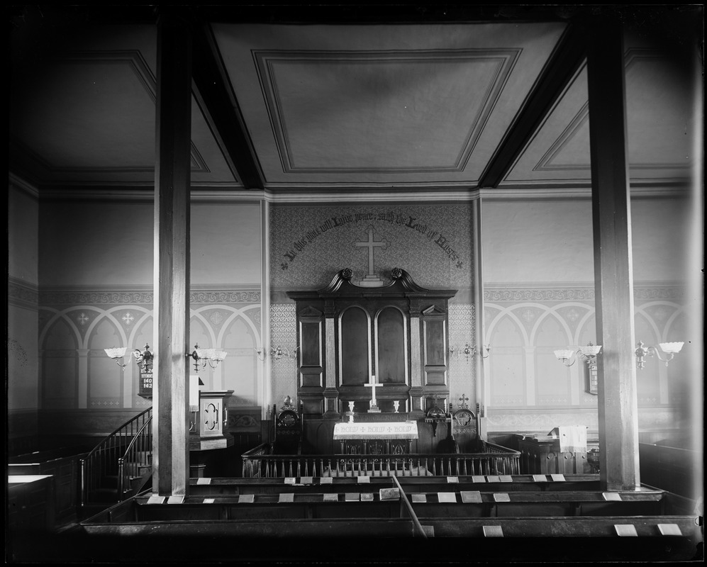 Marblehead, Summer Street, Saint Michael's Church, interior showing ...