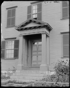 Salem, 188 Derby Street, exterior detail, Simon Forrester house
