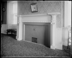 Salem, 180 Derby Street, interior detail, mantel, Benjamin Crowninshield house