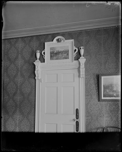 Salem, 136 Essex Street, interior detail, door head, Joseph Peabody house