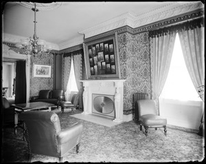 Salem, 136 Essex Street, interior detail, parlor, Joseph Peabody house