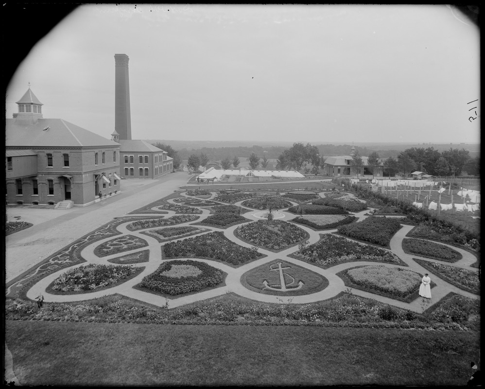 Danvers, Newbury Street, Danvers Insane Asylum, formal garden