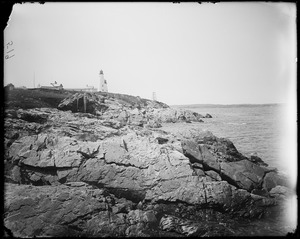 Salem, Baker's Island, eastern shore showing two lighthouses, views