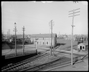 Salem, Bridge Street, Lowell rail road depot, taken down 1892