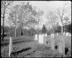 Danvers, cemeteries, Putnam Burying Ground showing grave of Ann Putnam
