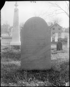 Monuments, Danvers, Holten Cemetery, gravestone of Samuel Holten