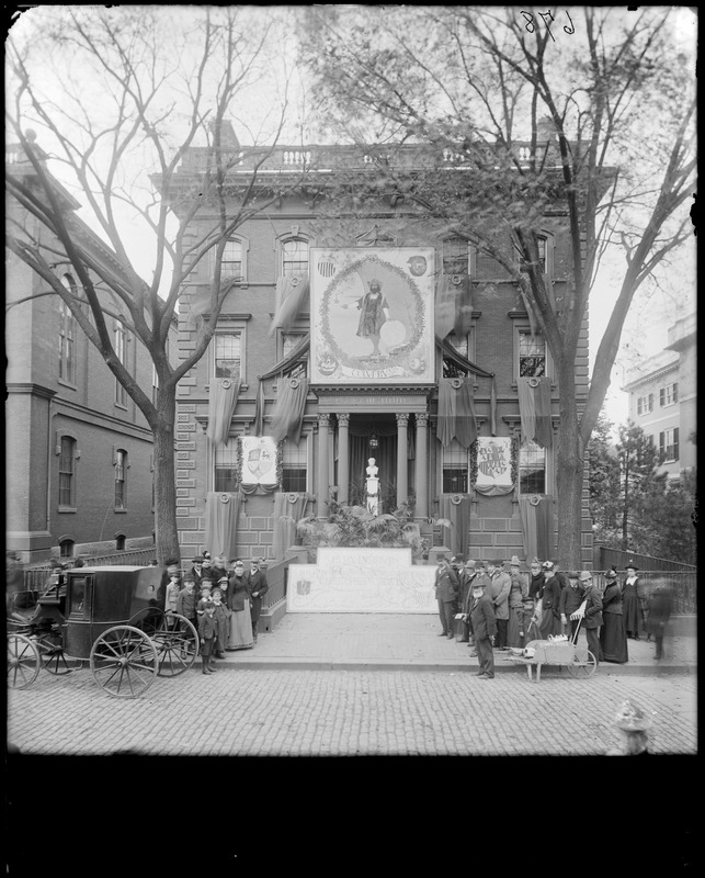 Salem, 132-134 Essex Street, Essex Institute, Columbus Day, 1892