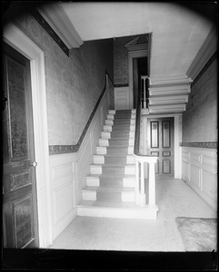 Salem, 188 Derby Street, interior detail, Simon Forrester house, stairway