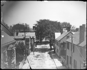 Salem, Norman Street toward station, views