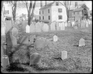 Monuments, Salem, Charter Street Cemetery, gravestones of Richard More's wives