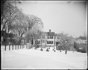 Salem, 19 Hathorne Street, Lawrence E. Millea house, in winter