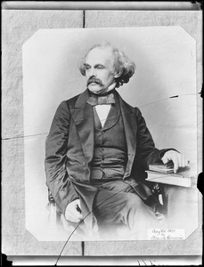 Portrait, Nathaniel Hawthorne, from photo taken May 19, 1860 by Mayall, London