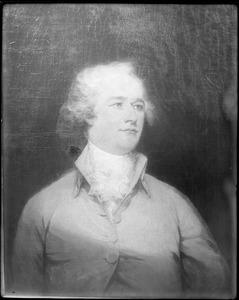 Portrait, Alexander Hamilton, 1757-1804, from painting at the Essex Institute by John Trumbull