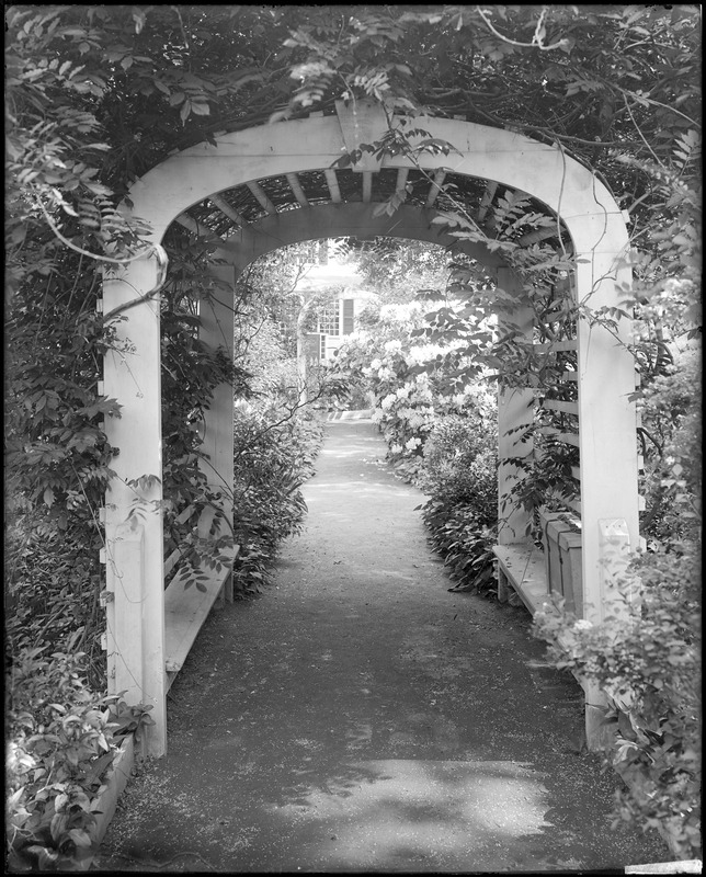 Salem, 314 Essex Street, views, garden of Judge Joseph B.F. Osgood