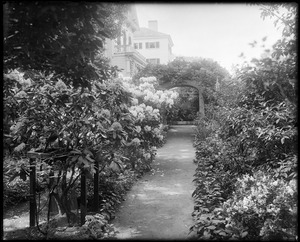 Salem, 314 Essex Street, views, garden of Judge Joseph B.F. Osgood