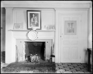 Interior detail, Concord, fireplace, "Old Manse," north parlor