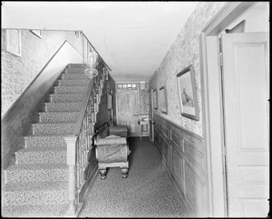 Interior detail, Concord, lower hall, "Old Manse"
