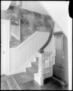 Salem, 5 Monroe Street, stairway, Richard Harrington house