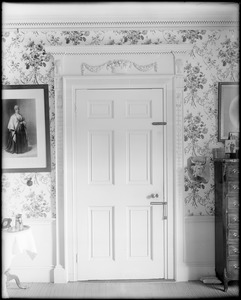 Peabody, Andover Street, interior detail, door, Mrs. Jacob C. Rogers House, "Oak Hill"