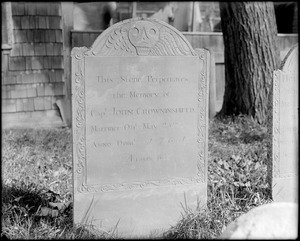 Salem, Charter Street, monuments, gravestone, John Crowninshield, 65 years old