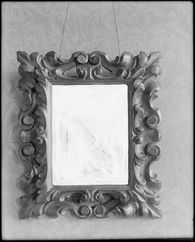 Salem, objects, mirror, Florentine, from Italy about 1855, sent by Edward Silsbee to C.H. Allen