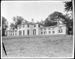 Waltham, Governor Gore Mansion, rear, 1799
