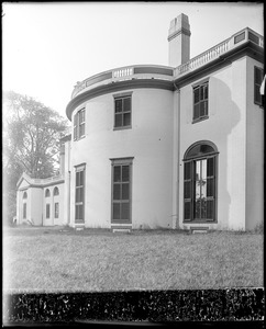 Waltham, Governor Gore Mansion, rear, 1799