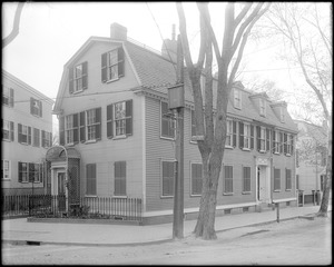 Salem, Broad Street corner Summer Street, Eden house, Browne house, 1762