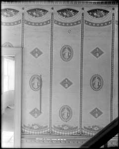 Danversport, 166 High Street, interior detail, wallpaper, Samuel Fowler house