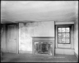 Danversport, 166 High Street, interior detail, kitchen chamber, Samuel Fowler house