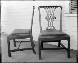 Objects, Washington's furniture, chairs, Danversport, Cheever Street