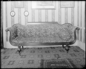 Objects, furniture, sofa before 1800 in Samuel Fowler house, Danversport, 166 High Street