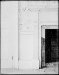 Danversport, 166 High Street, interior detail, mantel, chamber, Samuel Fowler house