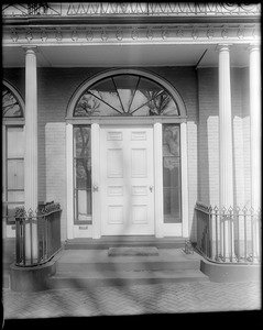 Boston, 54 Beacon Street, exterior detail, door, unknown house