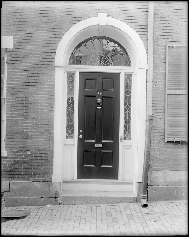 Boston, 14 West Cedar Street, exterior detail, door, unknown house