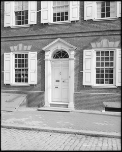 Philadelphia, Pennsylvania, 225 South 8th Street, exterior detail, door, Luke Morris House