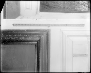 Salem, 168 Derby Street, interior detail, fireplace, corner and panel, Richard Derby house