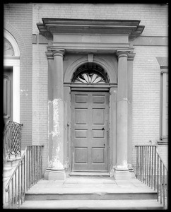 Philadelphia, Pennsylvania, 244 South 3rd Street, exterior detail, door, unknown house
