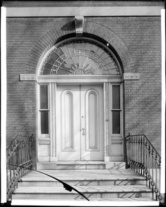 Philadelphia, Pennsylvania, 321 South 4th Street, exterior detail, door, unknown house