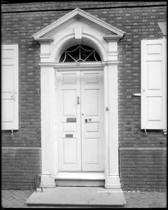 Philadelphia, Pennsylvania, 225 South 8th Street, exterior detail, door, Luke Morris House