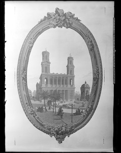 Boston, 40 Beacon Street, interior detail, wallpaper