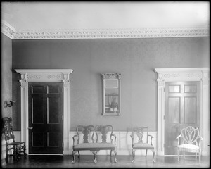 Boston, 40 Beacon Street, interior detail, parlor, second floor, Daniel P. Parker house
