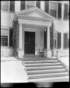 Jamaica Plain, exterior detail, porch, side, Loring Greenough house