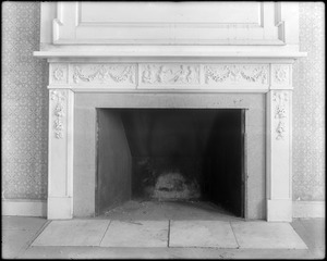 Jamaica Plain, 685 Centre Street, interior detail, mantel, marble, Penney-Hallet house