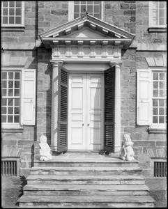 Philadelphia, Pennsylvania, 6401 Germantown Avenue, exterior detail, door, Benjamin Chew House