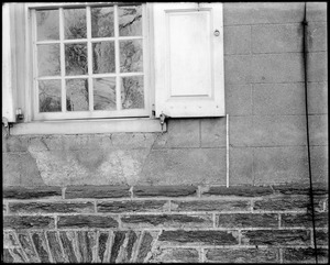 Philadelphia, Pennsylvania, 6401 Germantown Avenue, exterior detail, window and fastener, Benjamin Chew House