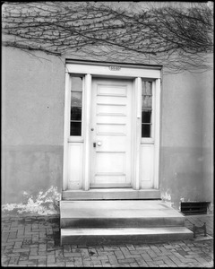 Philadelphia, Pennsylvania, 4840 Germantown Avenue, exterior door, Wagner house
