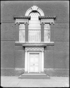 Philadelphia, Pennsylvania, Chestnut Street, exterior detail, door and window, Independence Hall