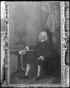 Portrait, Thomas Hollis, by Copley, at Harvard