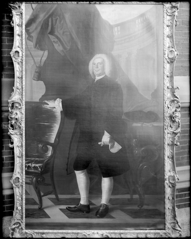 Portrait, Thomas Hancock, by Copley, at Harvard